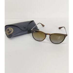 Ray-Ban Erika Round Classic Brown Polarized Designer Sunglasses Shades Unisex